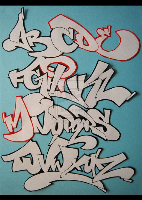 graffiti alphabet letters